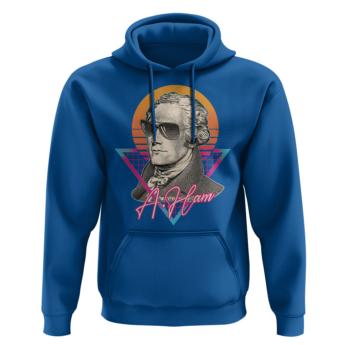 Alexander Hamilton Cool A. Ham Vaporwave Hoodie - Wonder Print Shop