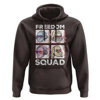 4th Of July Hoodie US Freedom Squad Washington Jefferson Hamilton Franklin - Wonder Print Shop