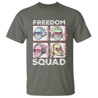4th Of July T Shirt US Freedom Squad Washington Jefferson Hamilton Franklin - Wonder Print Shop