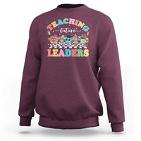 Teacher Sweatshirt Teaching Future Leaders Back To School - Wonder Print Shop