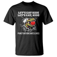 Funny Teacher T Shirt Let's Eat Kid Punctuation Saves Lives - Wonder Print Shop