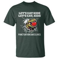 Funny Teacher T Shirt Let's Eat Kid Punctuation Saves Lives - Wonder Print Shop