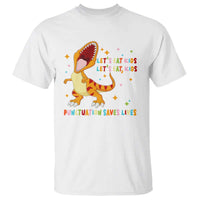 Funny Teacher T Shirt Let's Eat Kid Punctuation Saves Lives - Wonder Print Shop