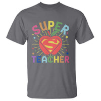 Funny Super Teacher Superhero Apple T Shirt - Wonder Print Shop