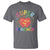 Funny Super Teacher Superhero Apple T Shirt - Wonder Print Shop