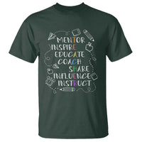 Teacher Mentor Inspire Educate Coach T Shirt - Wonder Print Shop