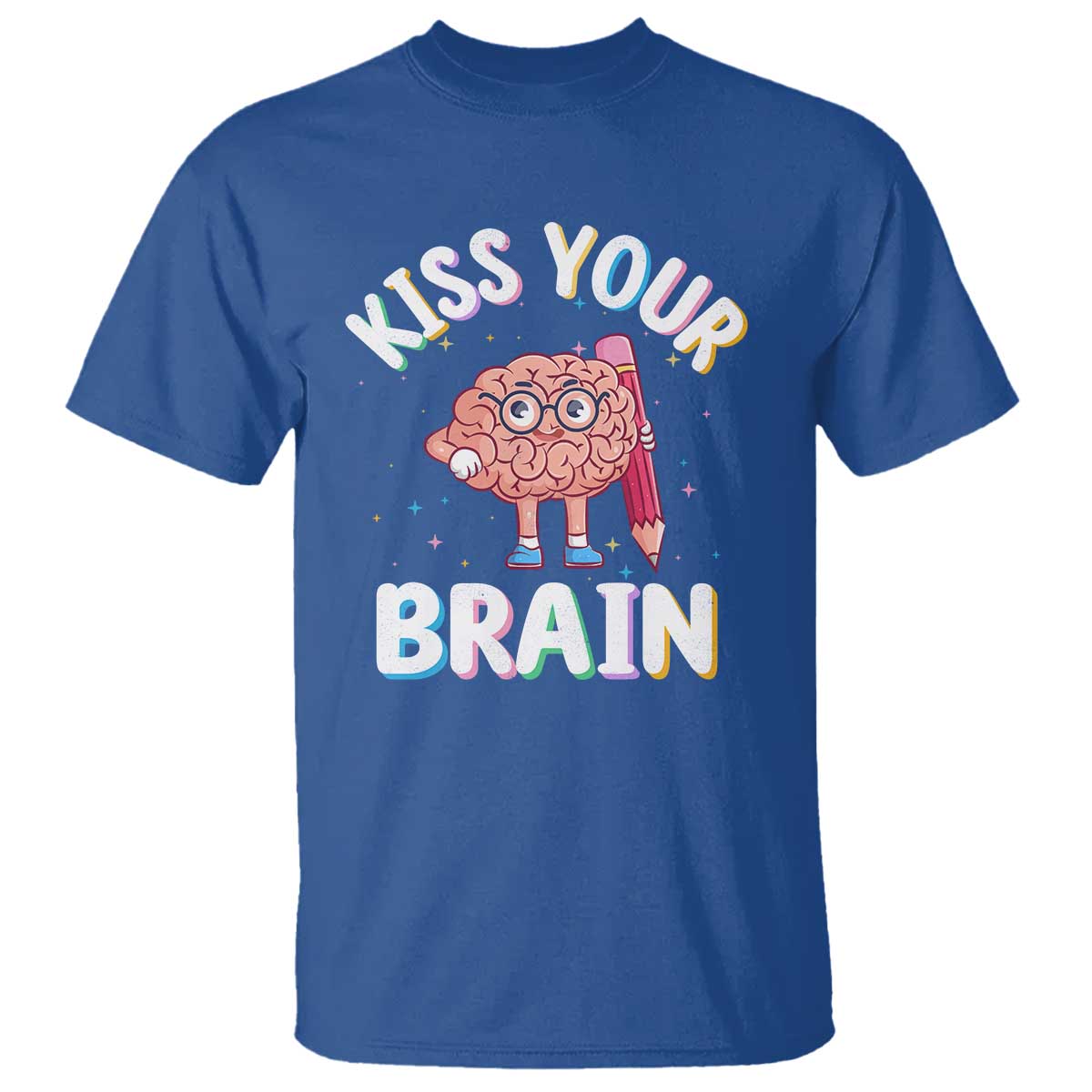 Teacher T Shirt Kiss Your Brain Back To School - Wonder Print Shop