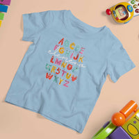 Teacher Alphabet Elemeno Cute Little Monster T Shirt For Kid - Wonder Print Shop
