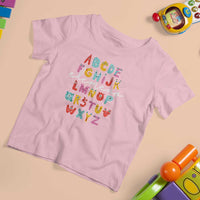 Teacher Alphabet Elemeno Cute Little Monster T Shirt For Kid - Wonder Print Shop