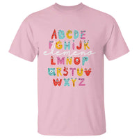 Teacher Alphabet Elemeno Cute Little Monster T Shirt - Wonder Print Shop