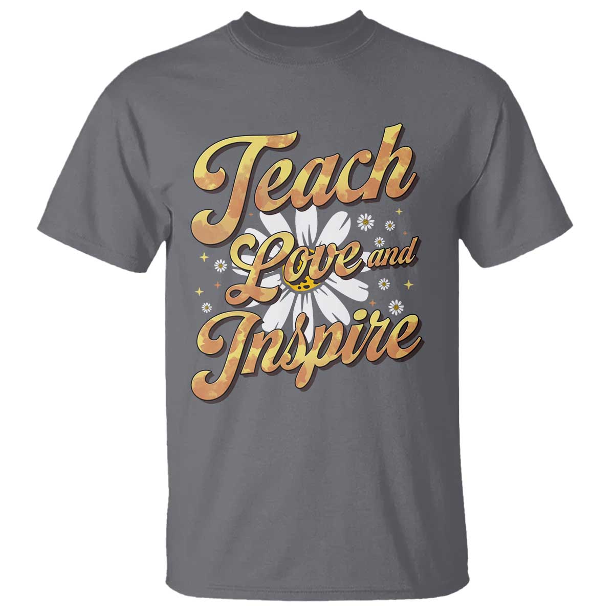 Teacher T Shirt Teach Love Inspire Back To School - Wonder Print Shop