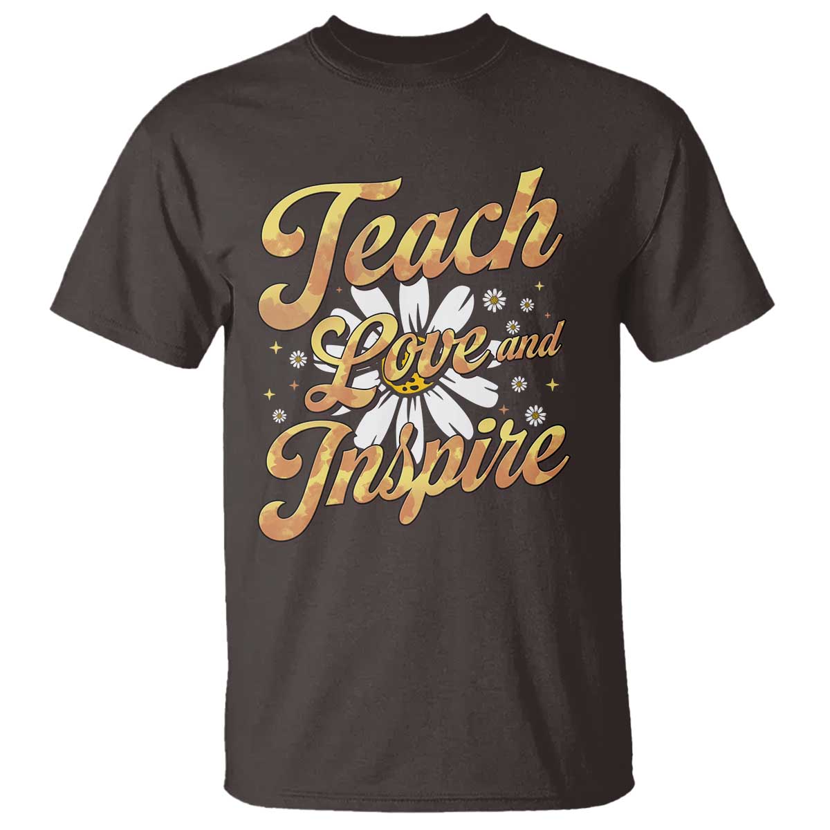 Teacher T Shirt Teach Love Inspire Back To School - Wonder Print Shop
