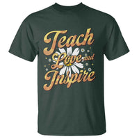Teacher T Shirt Teach Love Inspire Back To School - Wonder Print Shop