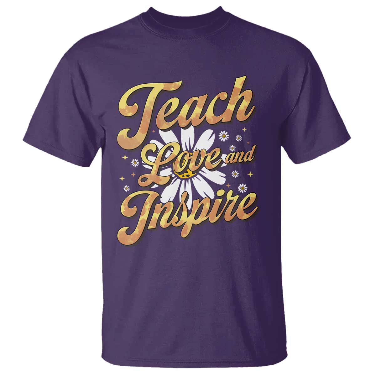 Teacher T Shirt Teach Love Inspire Back To School - Wonder Print Shop