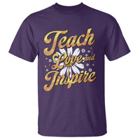 Teacher T Shirt Teach Love Inspire Back To School - Wonder Print Shop