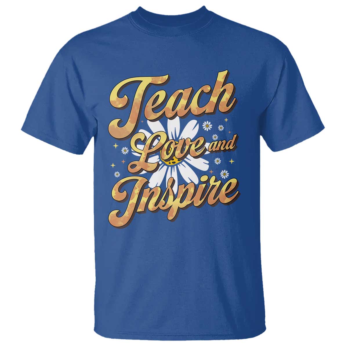 Teacher T Shirt Teach Love Inspire Back To School - Wonder Print Shop