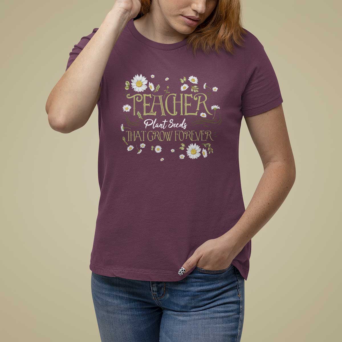 Teacher T Shirt For Women Plant Seeds That Grow Forever - Wonder Print Shop