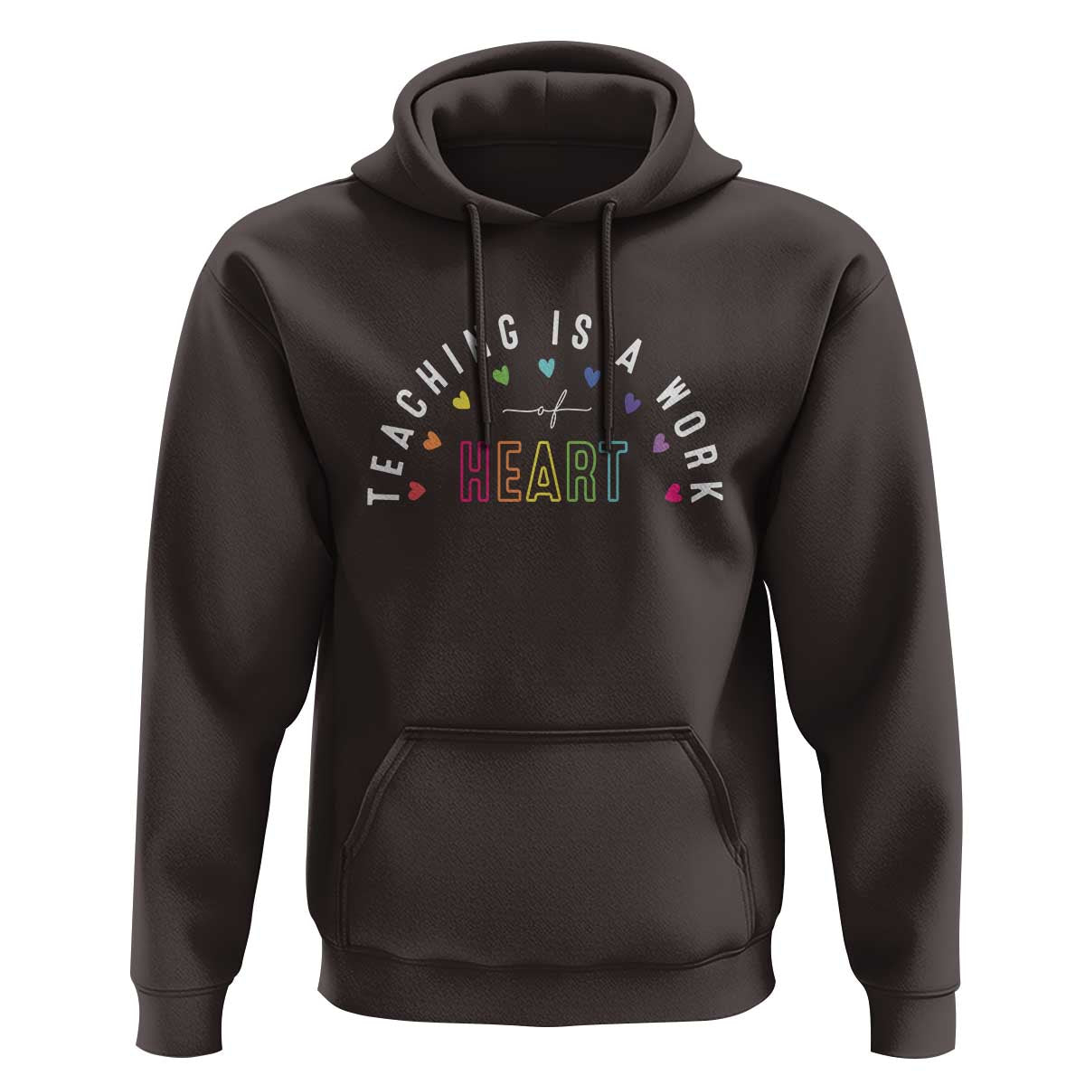 Teacher Hoodie Teaching Is A Work Of Heart - Wonder Print Shop