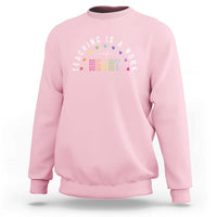 Teacher Sweatshirt Teaching Is A Work Of Heart - Wonder Print Shop