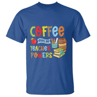 Teacher Coffee Lover T Shirt Coffee Gives Me Teacher Powers - Wonder Print Shop