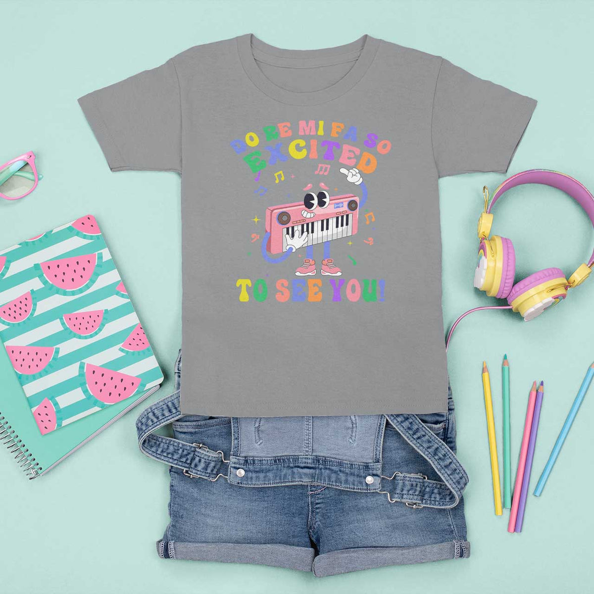 Music Teacher T Shirt For Kid Do Re Mi Fa So Excited To See You - Wonder Print Shop