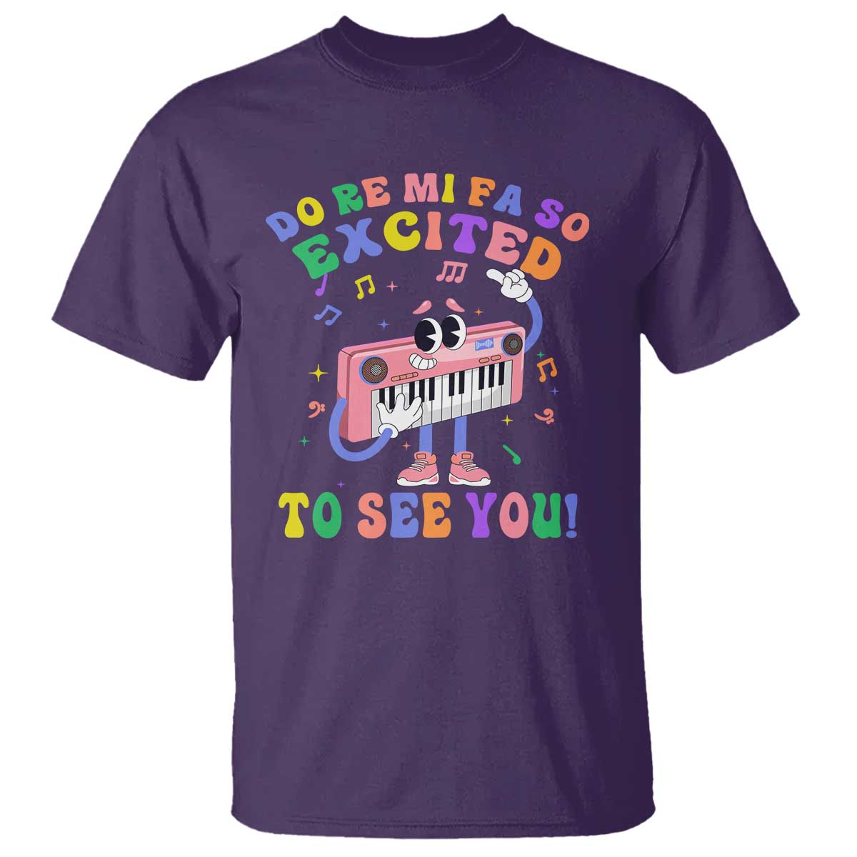 Music Teacher T Shirt Do Re Mi Fa So Excited To See You - Wonder Print Shop