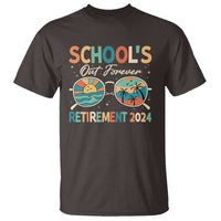 Retired Teacher T Shirt School's Out Forever Retirement 2024 - Wonder Print Shop