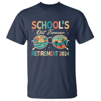 Retired Teacher T Shirt School's Out Forever Retirement 2024 - Wonder Print Shop