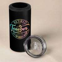 Retired Teacher 4 in 1 Can Cooler Tumbler Let The Recess Begin Retirement
