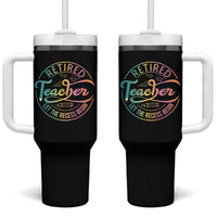 Retired Teacher Tumbler With Handle Let The Recess Begin Retirement