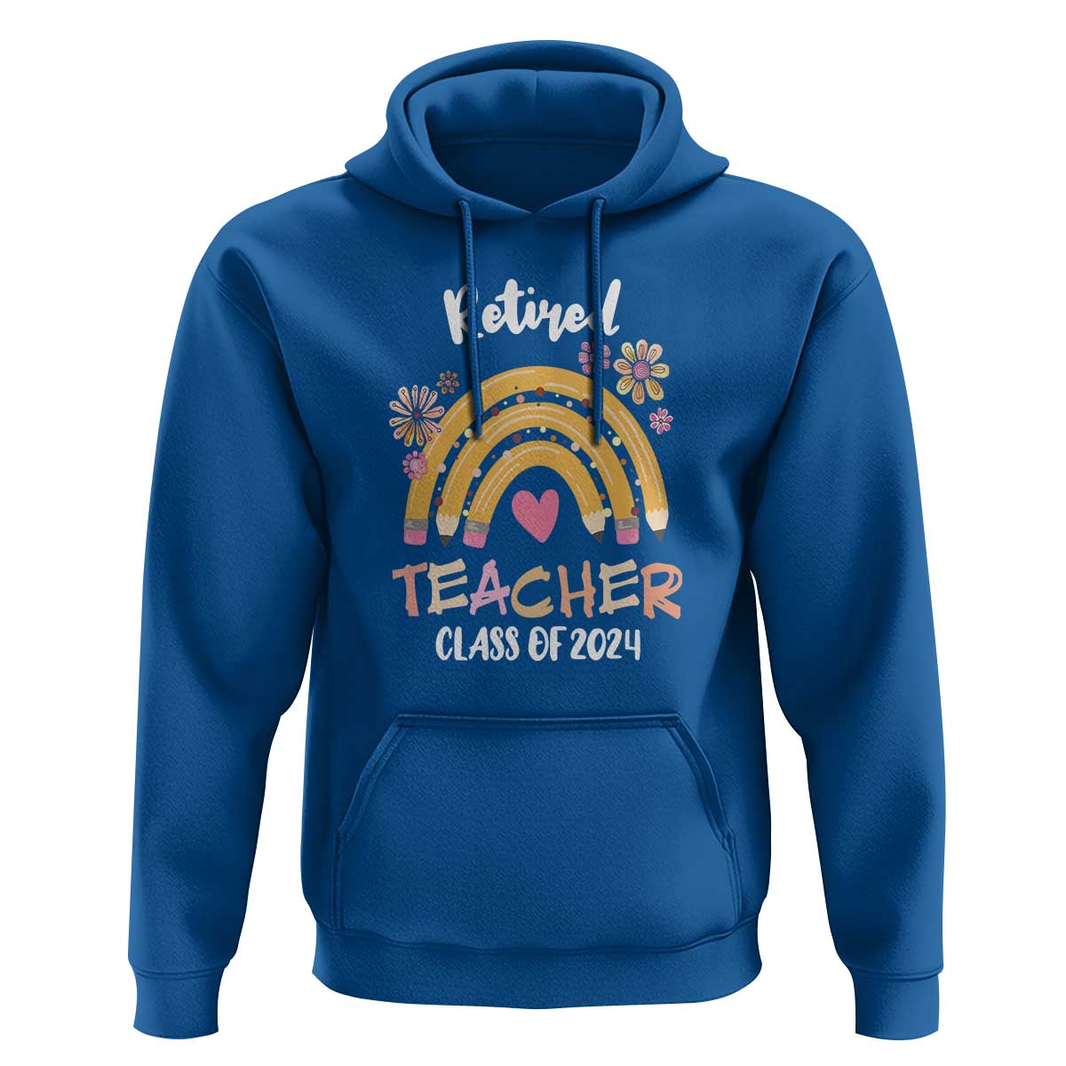Retired Teacher Hoodie Class Of 2024 Retirement - Wonder Print Shop