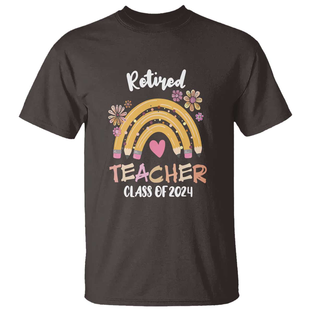 Retired Teacher T Shirt Class Of 2024 Retirement - Wonder Print Shop