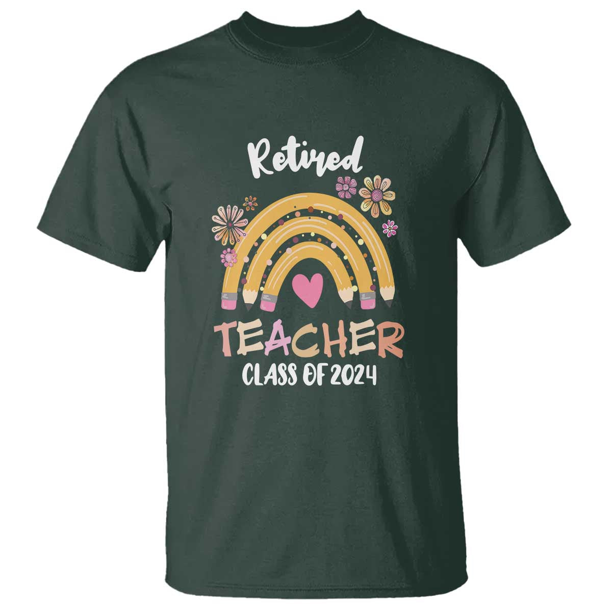 Retired Teacher T Shirt Class Of 2024 Retirement - Wonder Print Shop