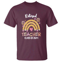 Retired Teacher T Shirt Class Of 2024 Retirement - Wonder Print Shop