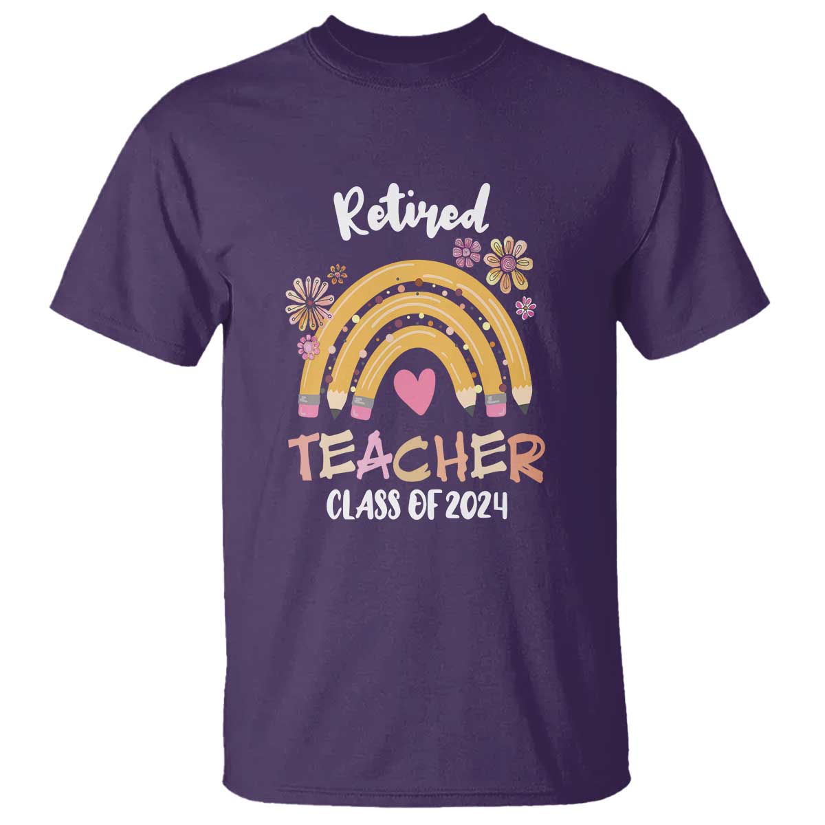 Retired Teacher T Shirt Class Of 2024 Retirement - Wonder Print Shop