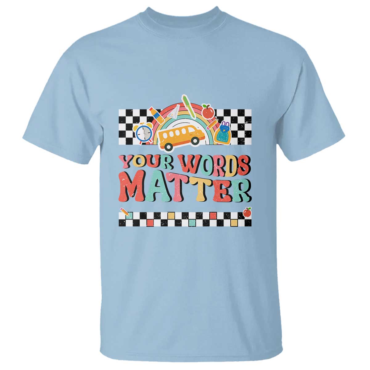 Special Education Teacher T Shirt Your Words Matter Retro Groovy Back To School - Wonder Print Shop