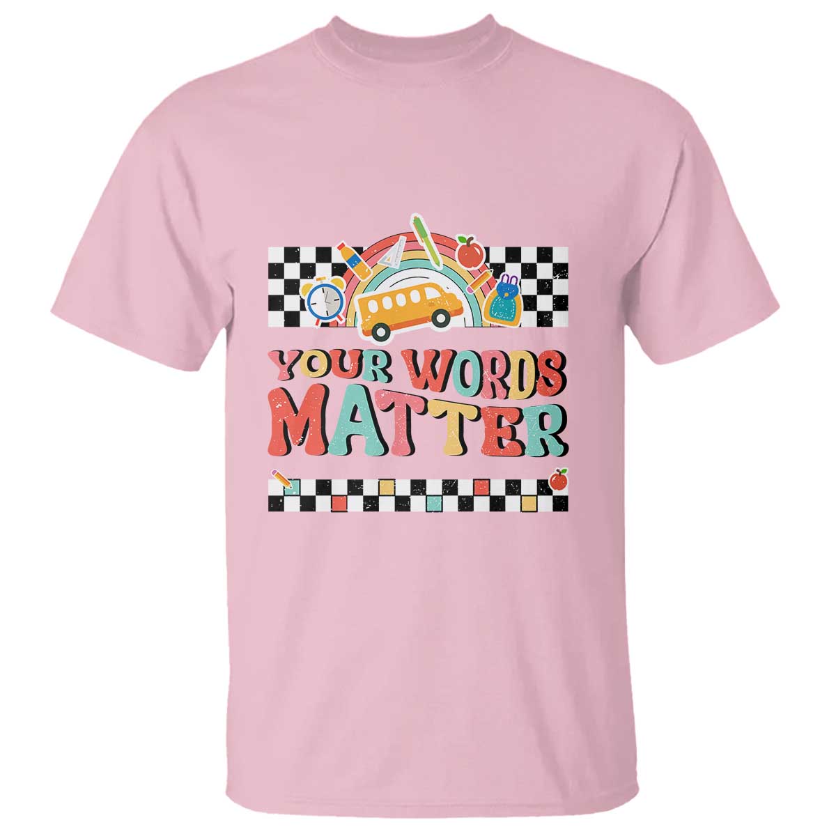 Special Education Teacher T Shirt Your Words Matter Retro Groovy Back To School - Wonder Print Shop