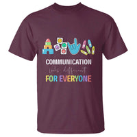 Special Education Teacher T Shirt Communication Looks Different For Everyone - Wonder Print Shop