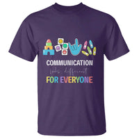 Special Education Teacher T Shirt Communication Looks Different For Everyone - Wonder Print Shop