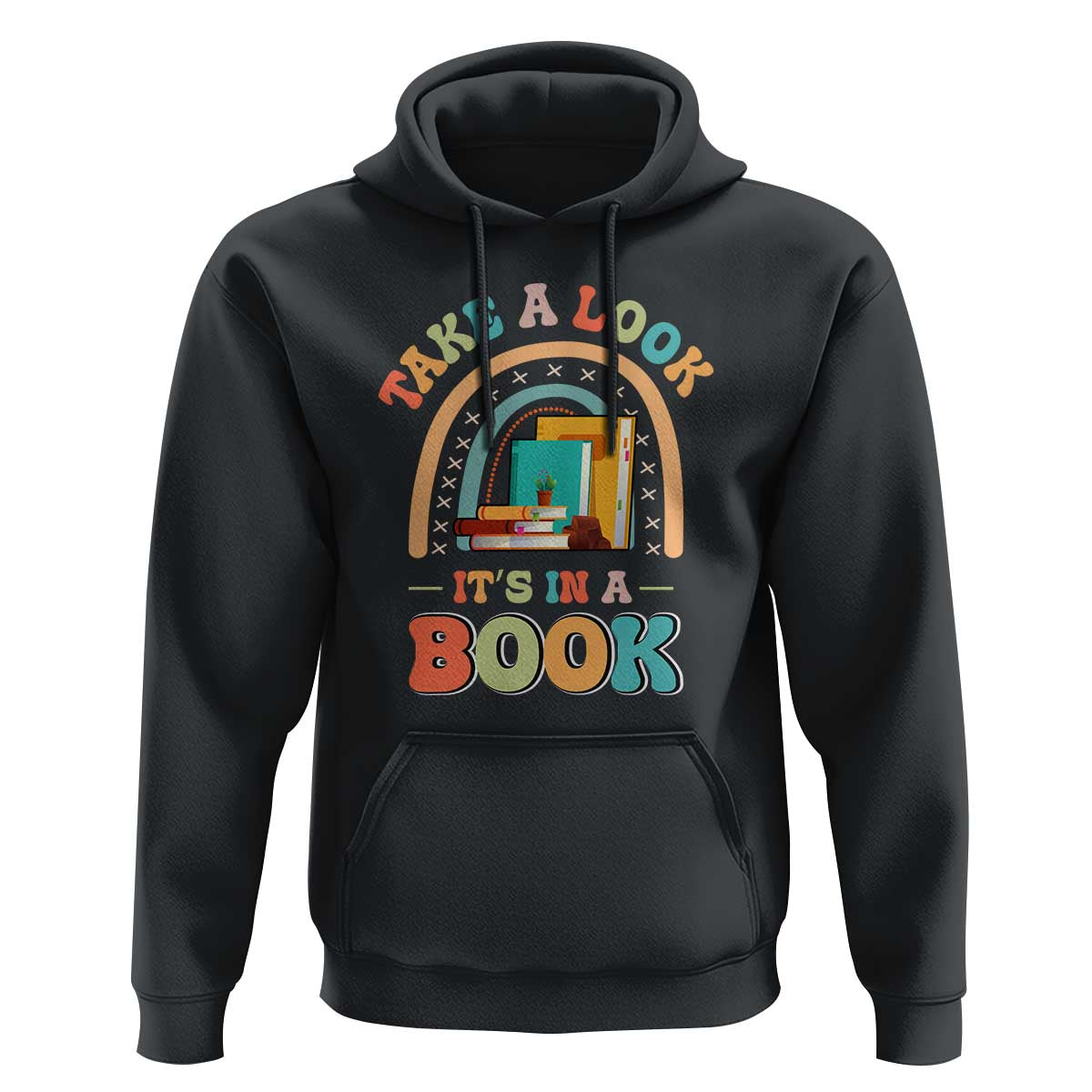 Librarian Hoodie Take A Look It's in A Book - Wonder Print Shop