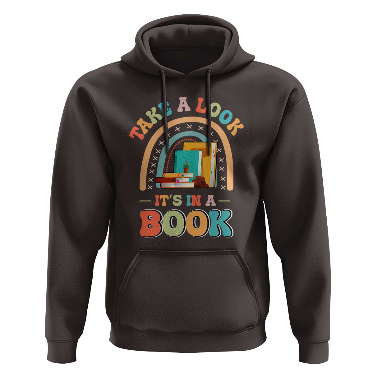 Librarian Hoodie Take A Look It's in A Book - Wonder Print Shop