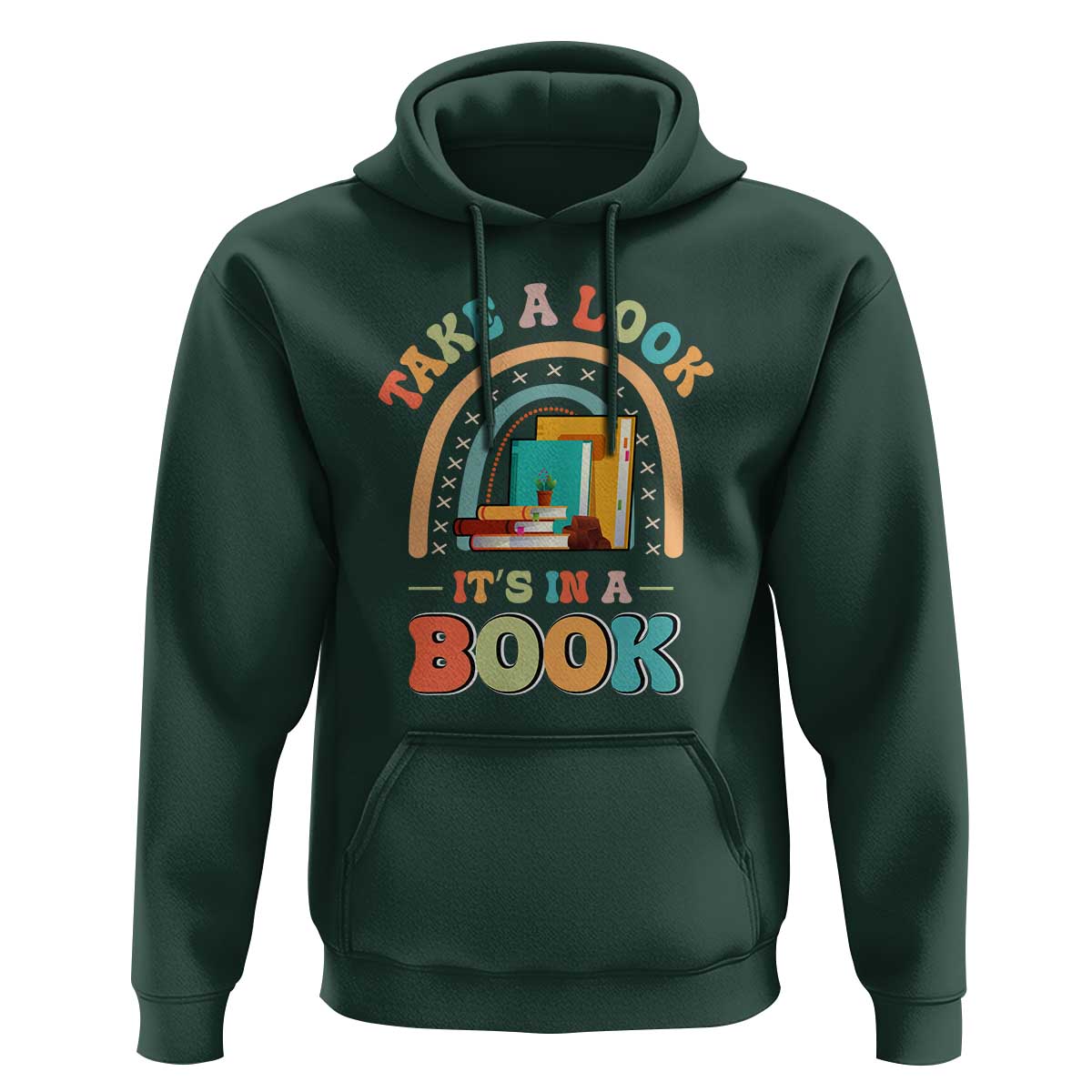 Librarian Hoodie Take A Look It's in A Book - Wonder Print Shop