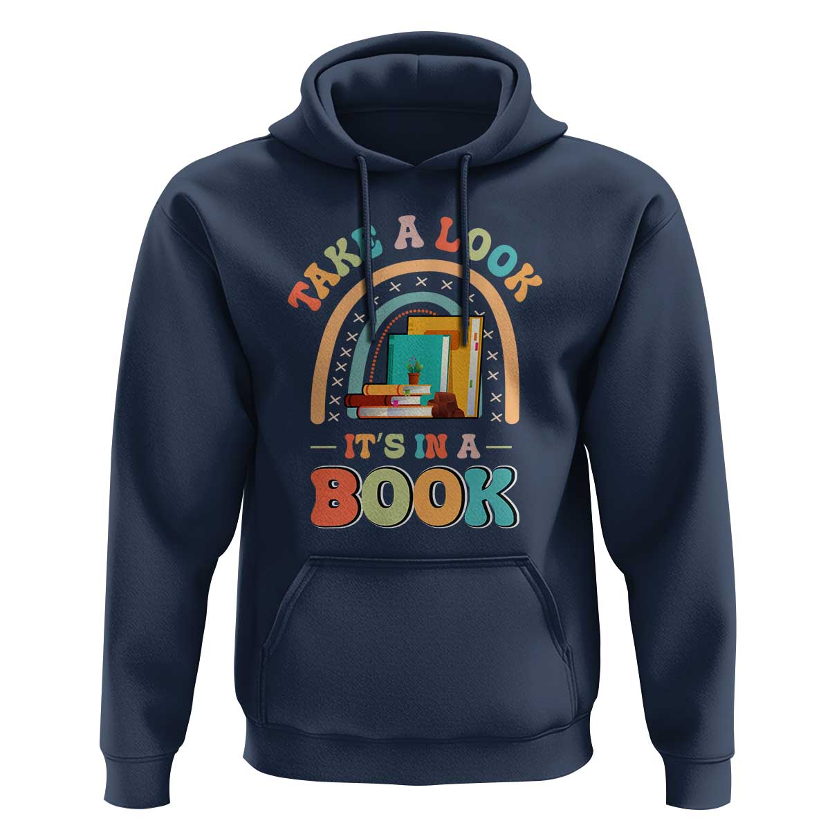 Librarian Hoodie Take A Look It's in A Book - Wonder Print Shop