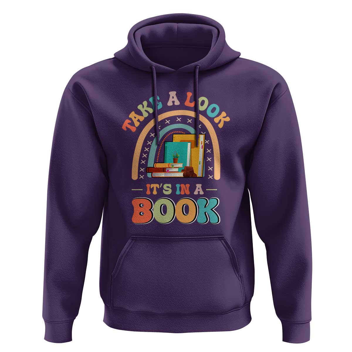 Librarian Hoodie Take A Look It's in A Book - Wonder Print Shop