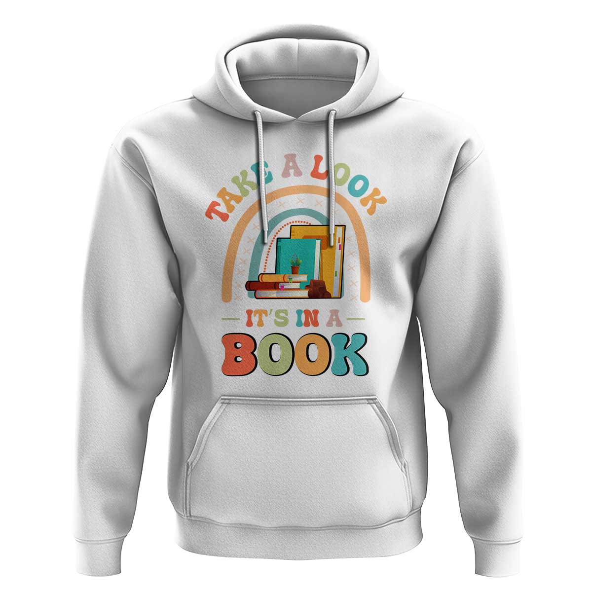 Librarian Hoodie Take A Look It's in A Book - Wonder Print Shop