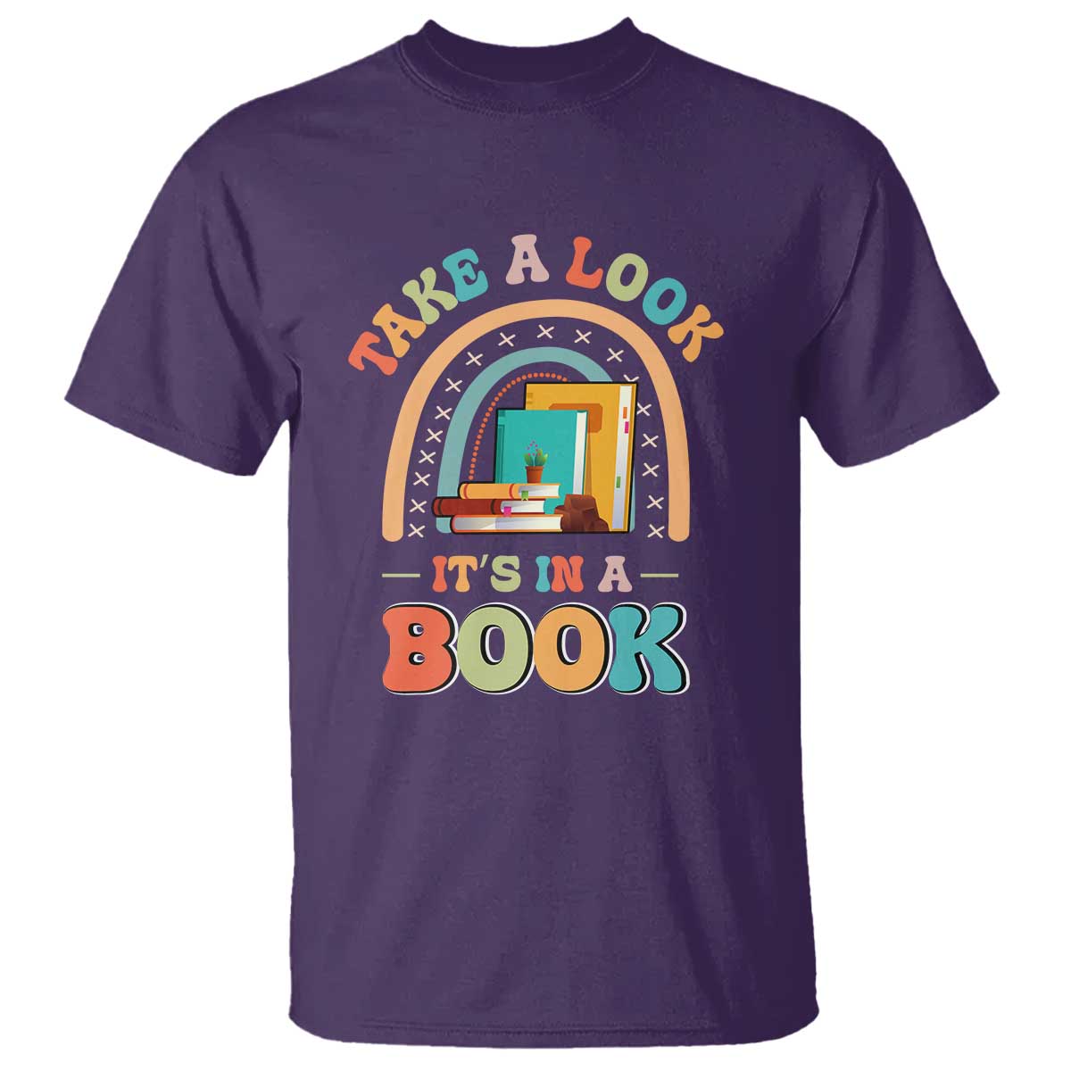 Librarian T Shirt Take A Look It's in A Book - Wonder Print Shop
