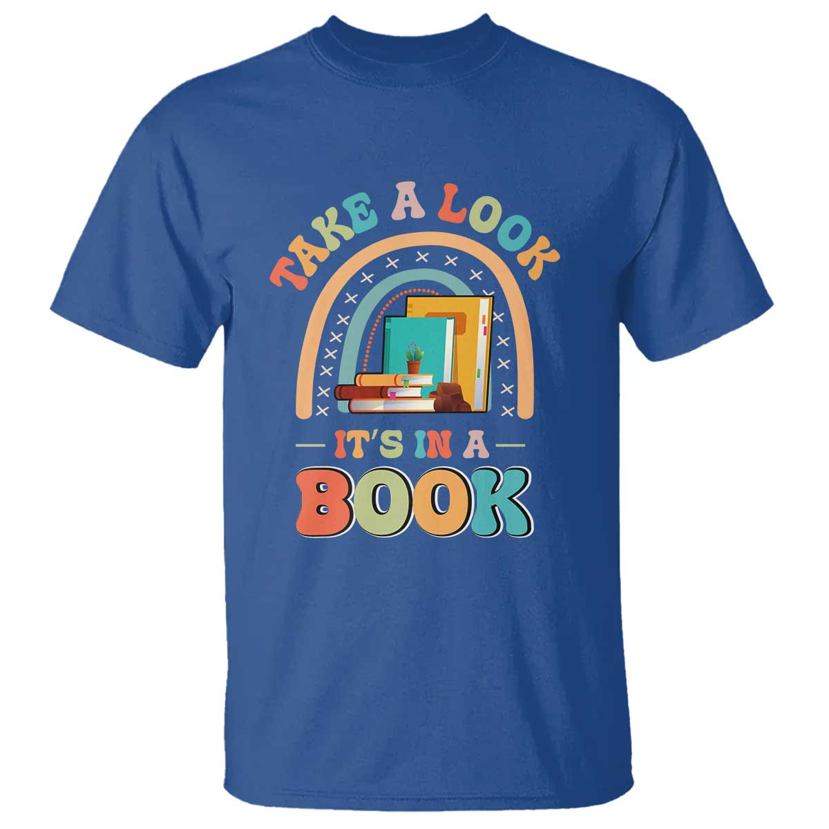 Librarian T Shirt Take A Look It's in A Book - Wonder Print Shop