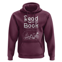 Funny Book Lover Hoodie Read Banned Books Skeleton - Wonder Print Shop