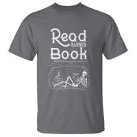 Funny Book Lover T Shirt Read Banned Books Skeleton - Wonder Print Shop
