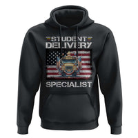 School Bus Driver Hoodie Student Delivery Specialist American Flag - Wonder Print Shop